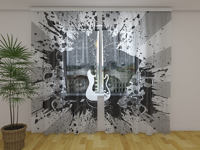 Photo Rideau Art Guitare