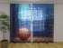 Photo Curtain Basketball Arena and Ball