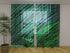 Photo Curtain Beautiful Green Illustration