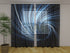 Photo Curtain Blue Abstract Vortex