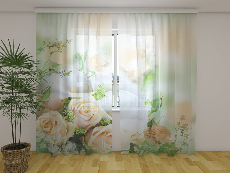 Rideau photo Bouquet de fleurs printanières