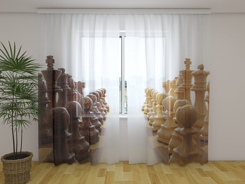 Foto Cortina Ajedrez Fuerzas