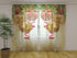 Photo Curtain Christmas Golden Glow