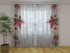Photo Curtain Christmas Red Star 2