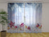 Photo Curtain Christmas Red and Golden Baubles