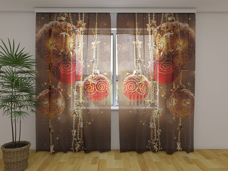 Photo Curtain Christmas Shine