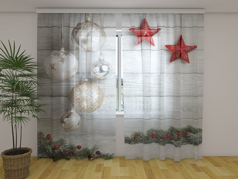 Photo Curtain Elegant Christmas Decorations