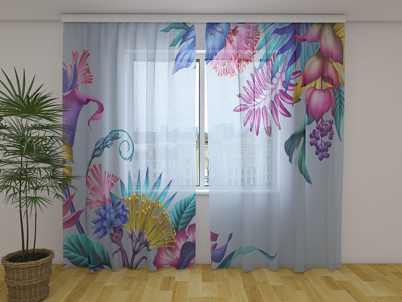 Photo Curtain Fantasy Flowers