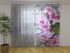 Photo Curtain Gentle Pink Orchids and Stones