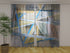 Photo Curtain Geometric Abstract Lines