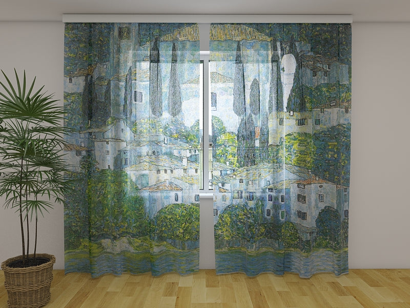 Cortina fotográfica Iglesia de Gustav Klimt en Cassone