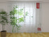 Photo Curtain Japanese Watercolor Green Bamboo