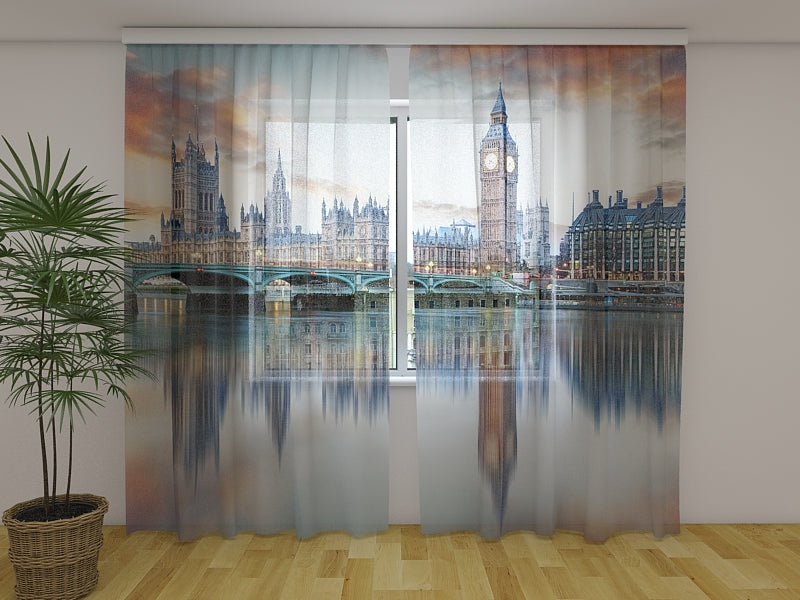 Photo Curtain London Big Ben and Houses of Parliament