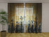 Photo Curtain Metallic Chess