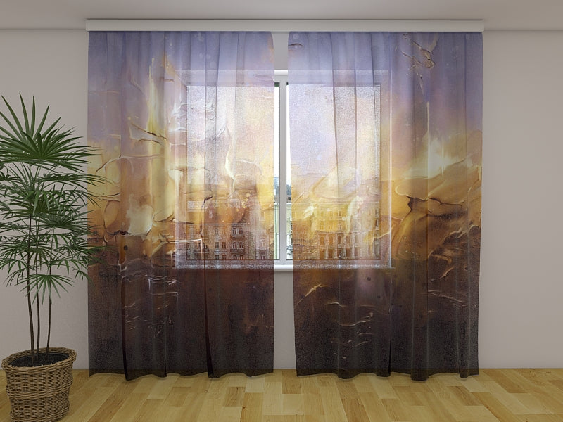 Photo Rideau Moderne Ombre Peinture