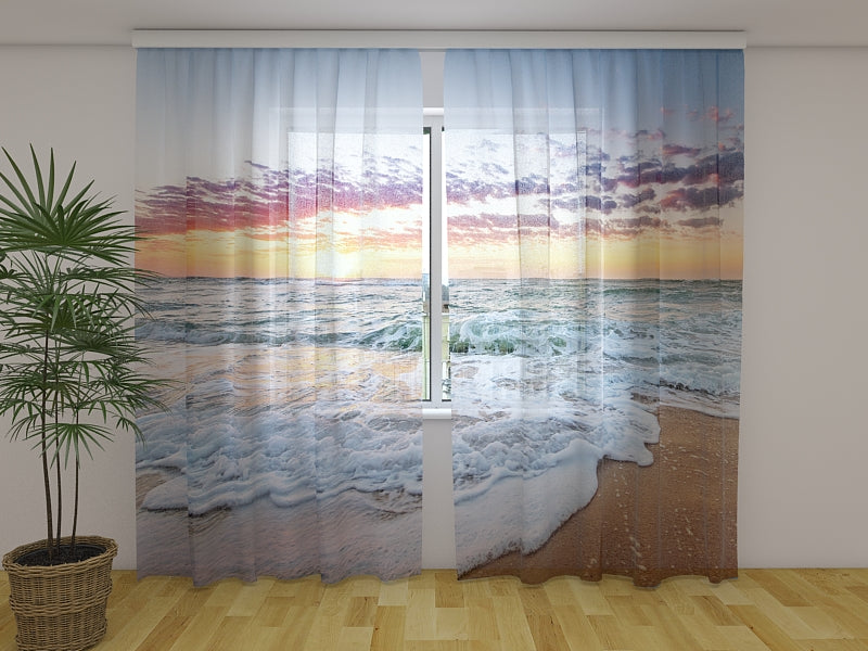 Photo Curtain Ocean Sunrise