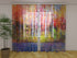 Photo Curtain Oil Painting Colorful Autumn Trees