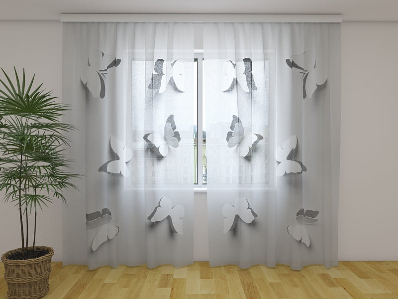 Photo Curtain Paper Butterflies
