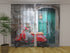 Photo Curtain Red Scooter