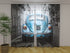 Photo Curtain Retro Blue Car