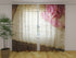Photo Curtain Roses and Vintage Music Notes