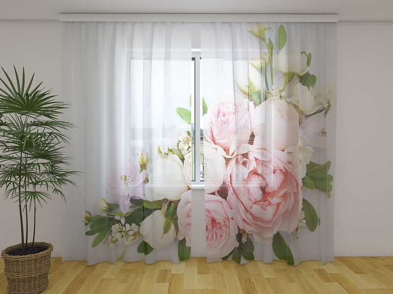 Photo Curtain Summer Delicate Roses