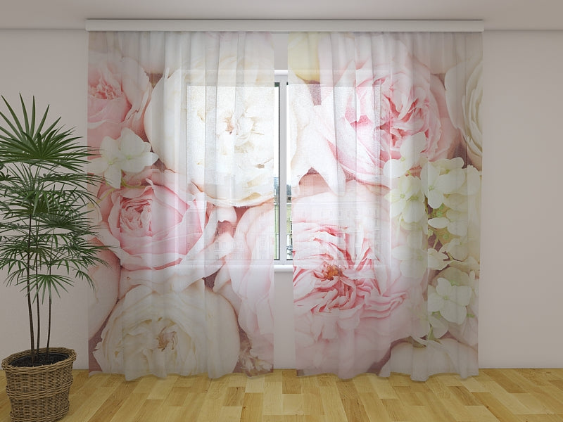 Photo Curtain Summer Roses