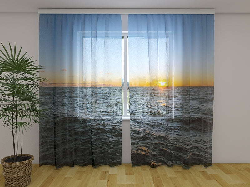 Photo Curtain Sunset in the Baltic Sea
