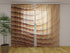 Photo Curtain Wood Abstract Waves