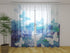 Photo Curtain Blue Butterfly