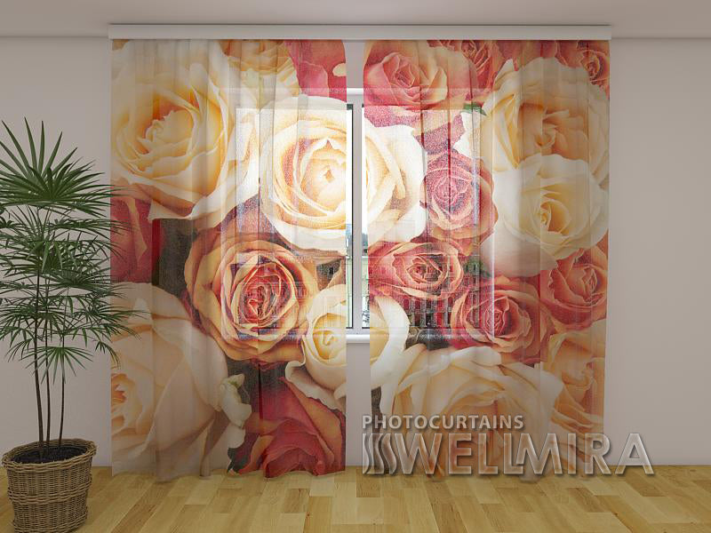 Photo Curtain Candy Roses