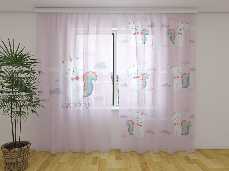 Photo Curtain Caticorn Unicorn