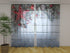 Photo Curtain Christmas Red Star