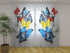 Photo Curtain Colorful Butterflies