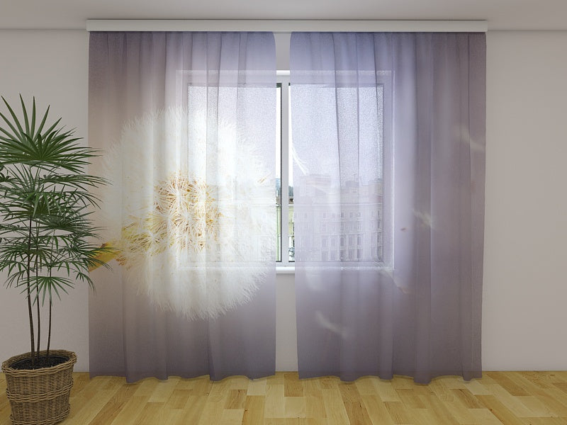 Photo Curtain Dreaming Dandelion