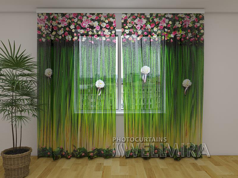 3D Curtain Flower Lambrequins Harmony - Wellmira