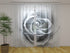 Photo Curtain Grey Rose - Wellmira
