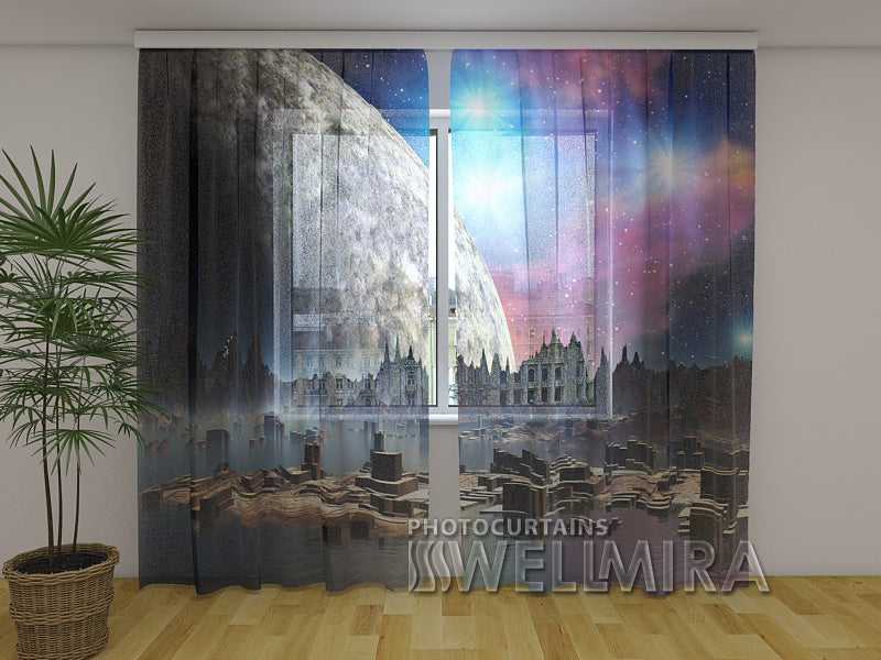 Photo Curtain Incredible World - Wellmira