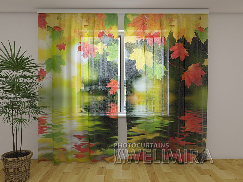 Photocurtain Leaves over the Water - Wellmira