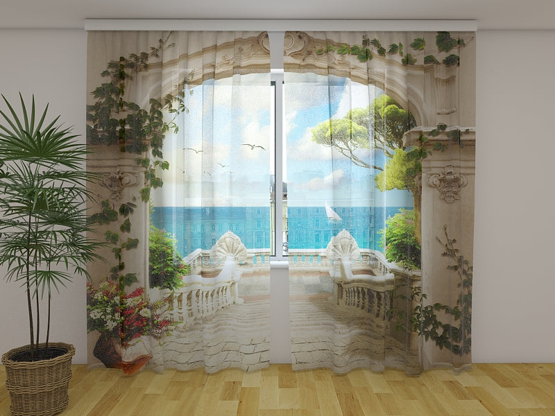 Photo Curtain Sea Mirage
