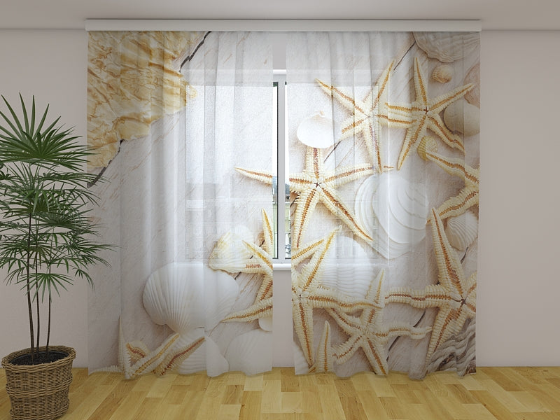 Photo Curtain Sea Stars
