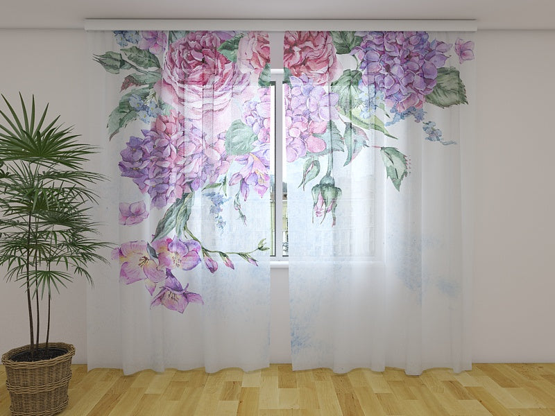 Photo Curtain Summer Watercolor