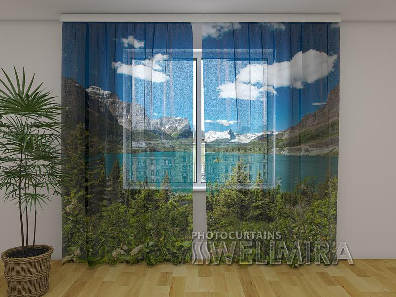 3D Curtain Summer in the Mountains - Wellmira