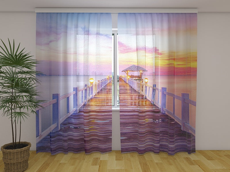 Photo Curtain Sunrise on the Sea