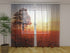 Photo Curtain Sunset and Tree