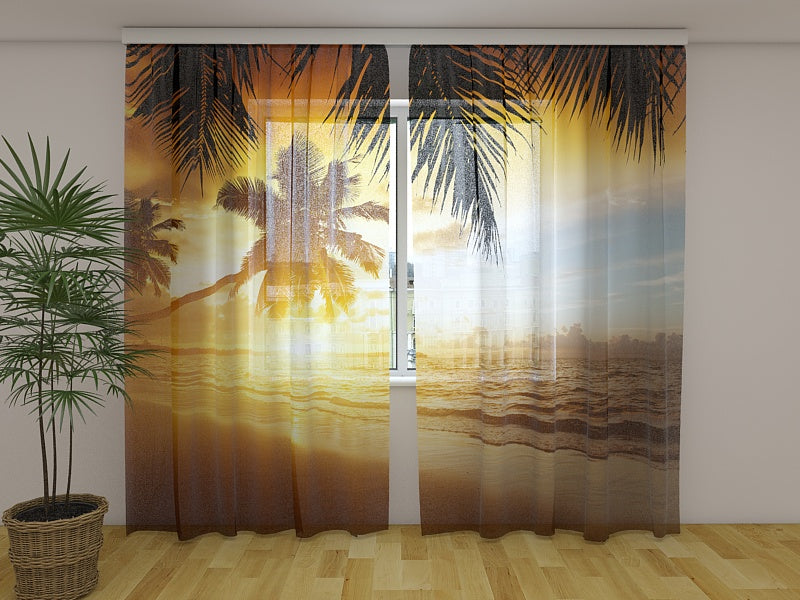 Photo Curtain Sunset on the Caribbean