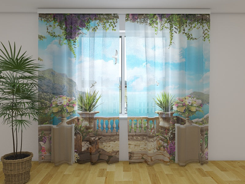 Rideau Photo Terrasse en Bord de Mer