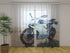 Photo Curtain White Motorbike Dukati Panigale