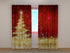 Photo Curtain Golden Shining Christmas Tree