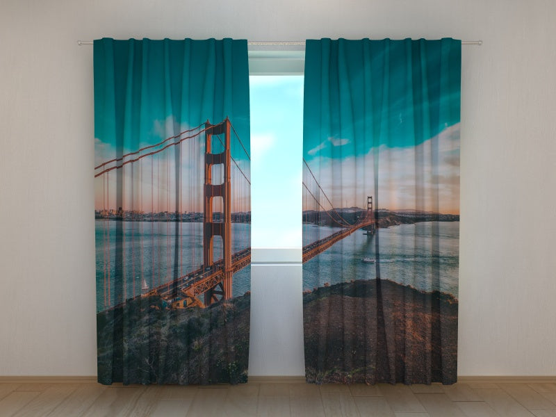 Photo Curtain Golden Gate Bridge at Sunset